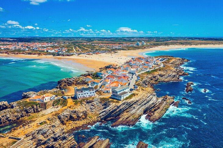 Vue aérienne de Peniche