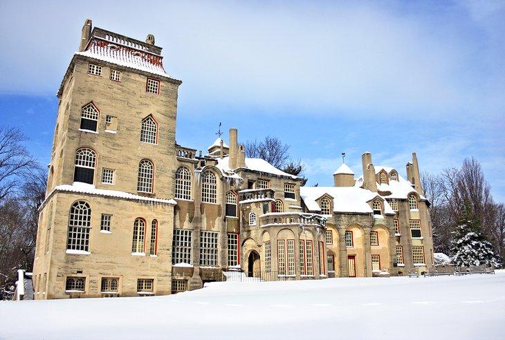 Castillo Fonthill en invierno