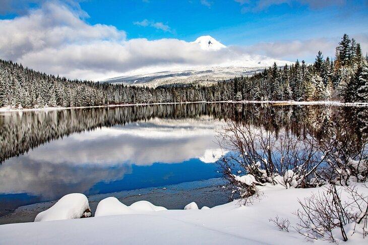 Lago Trillium en invierno