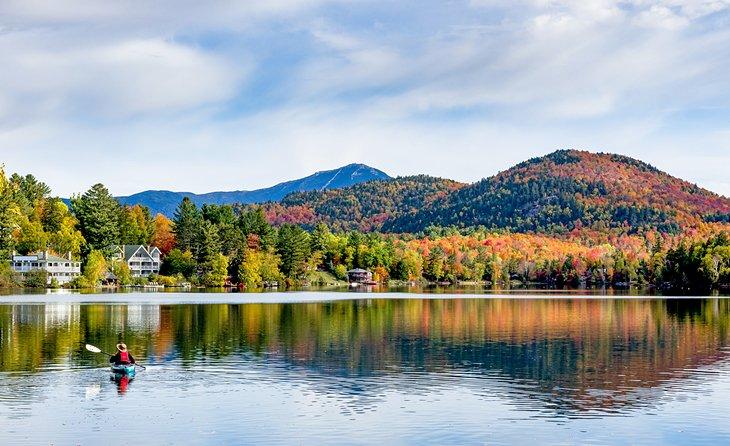 Lago Mirror en Lake Placid, NY