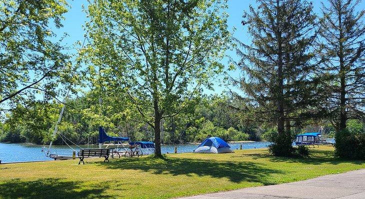 Acampada en barco en las Islas de Toronto