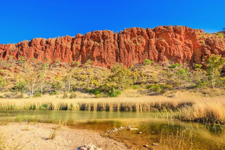Glen Helen Gorge sur le Larapinta Trail