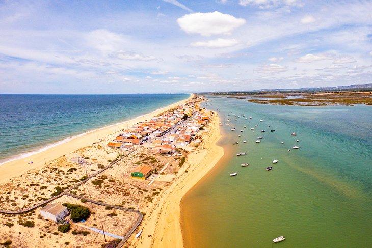 Vista aérea de Ilha de Faro