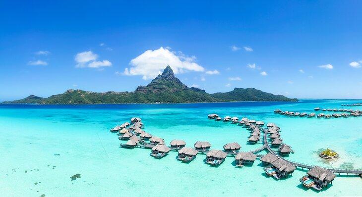 Vista aérea de Bora Bora