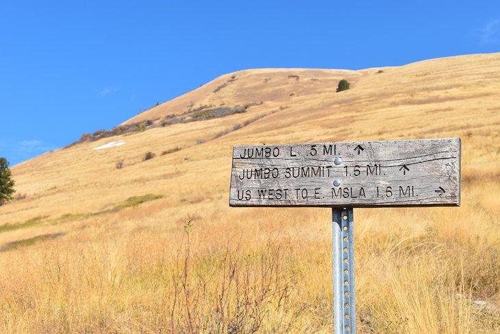 Sentier "L" menant au Jumbo Backbone
