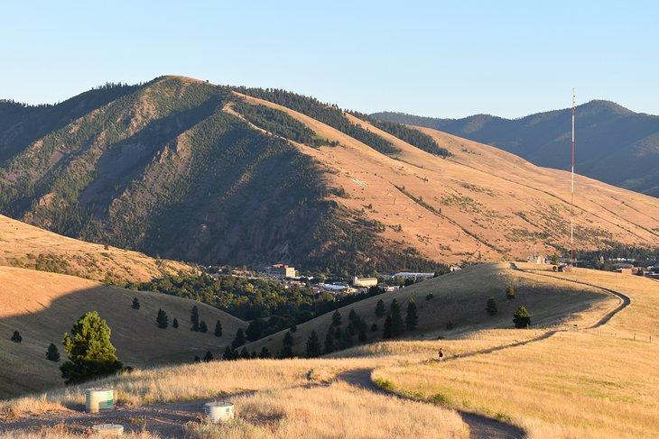North Hills/Waterworks Trail, vue du Mont Sentinel