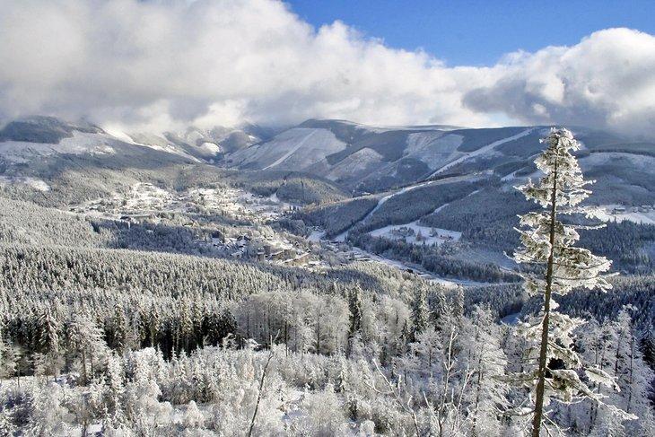 Spindleruv Mlyn couvert de neige