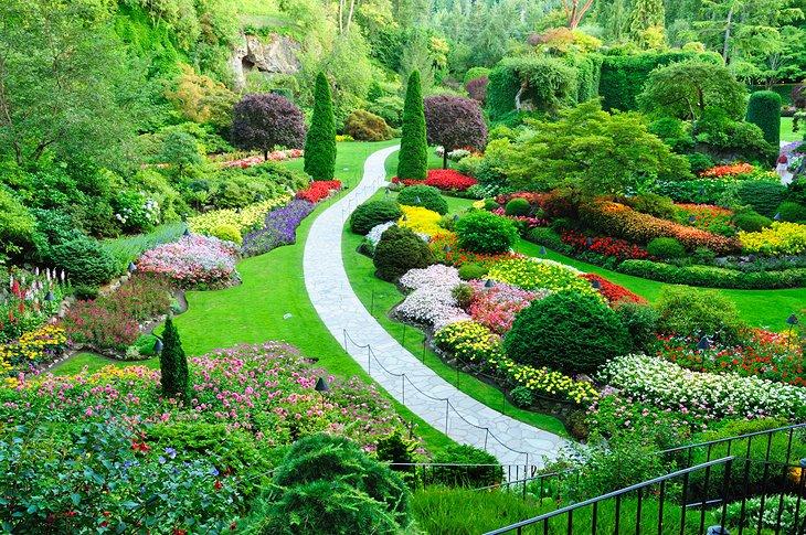 Jardines Butchart en primavera