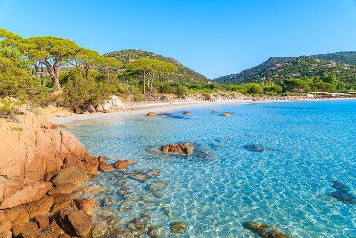 Plage de Palombaggia en Córcega