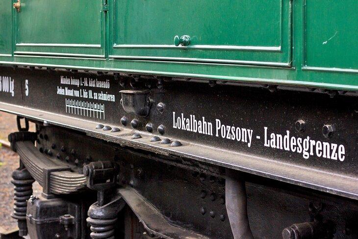 Locomotora en el Museo de Transportes de Bratislava