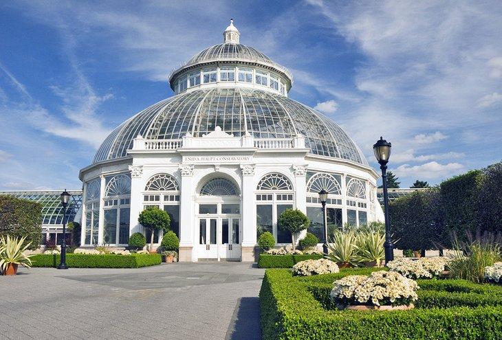 El Conservatorio Enid A. Haupt en el Jardín Botánico de Nueva York