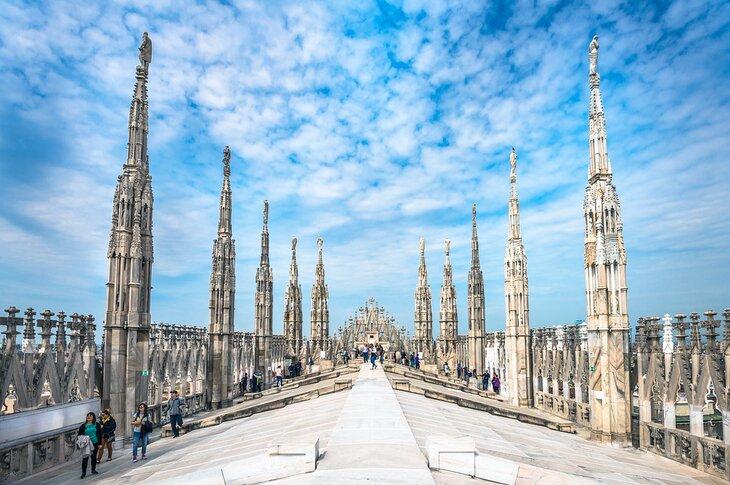 Techo del Duomo en Milán