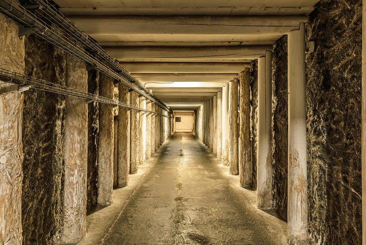 Shaft de mina en la mina de sal de Wieliczka