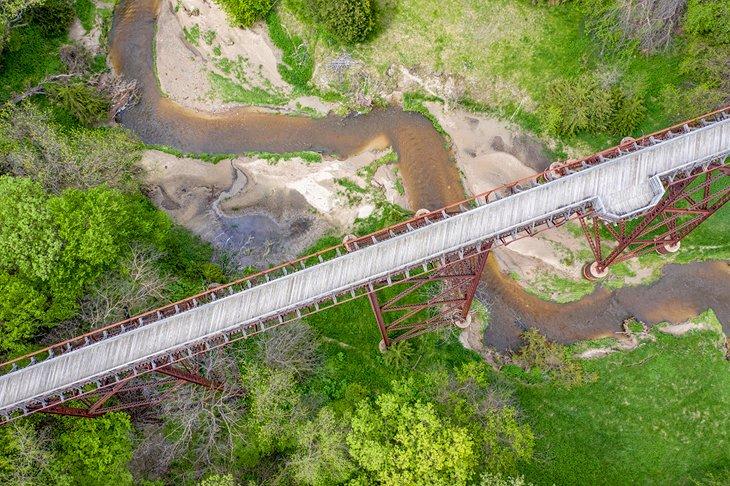 Puente de Cowboy Trail sobre el río Niobrara