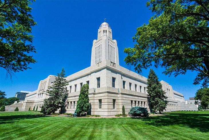 Edificio del Capitolio Estatal en Lincoln