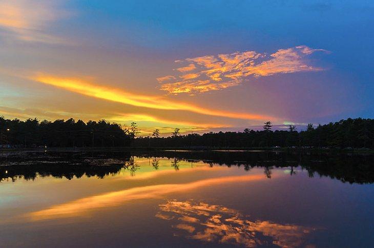 Atardecer en el Lago Egg Harbor City