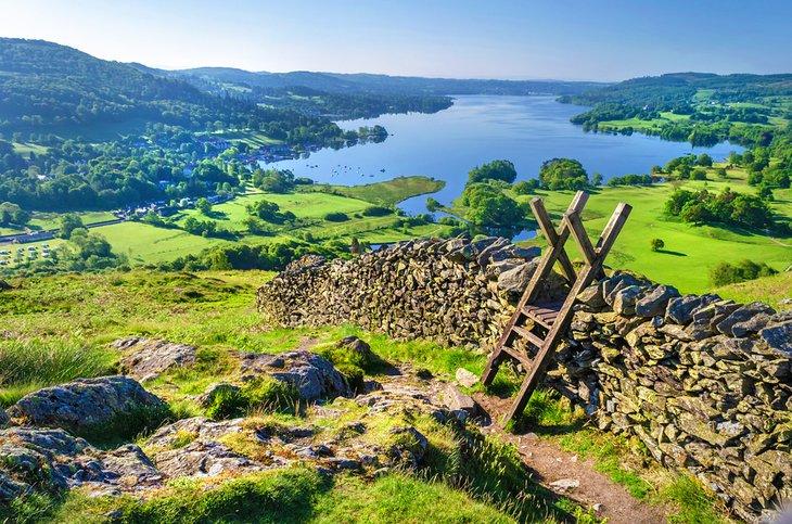 Blick über den Windermere im Lake District