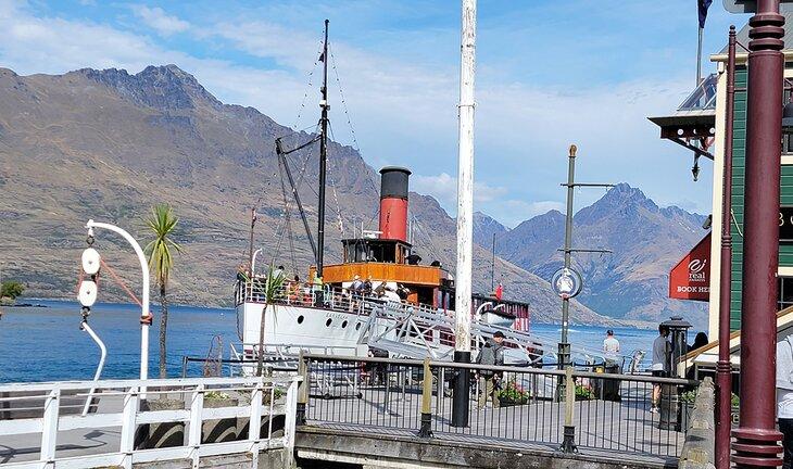 TSS Earnslaw au quai de Queenstown