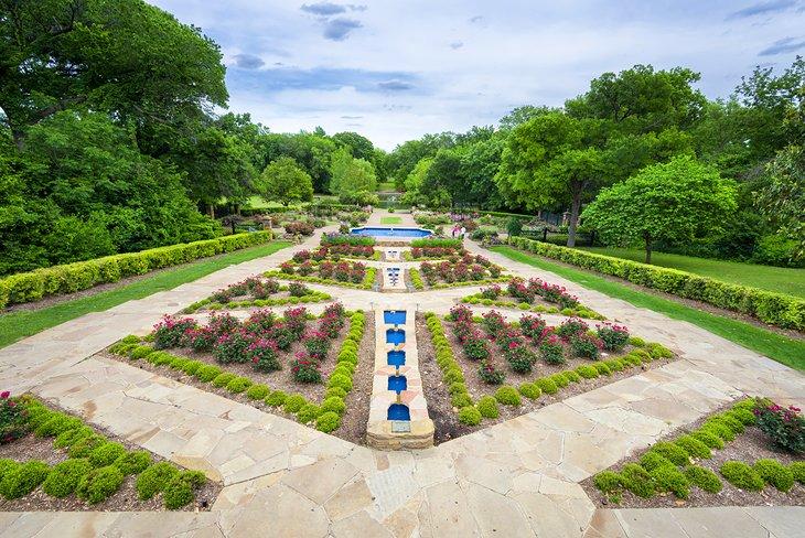 Rosengarten im Fort Worth Botanic Garden