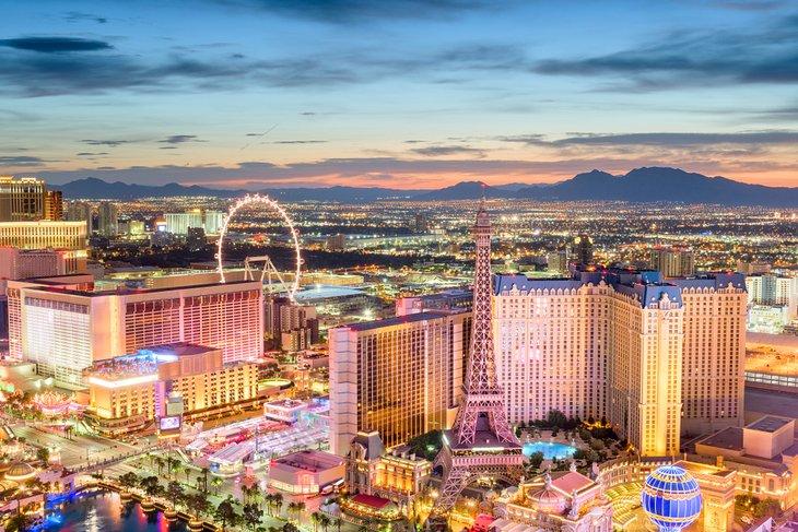 Las Vegas, Nevada au crépuscule
