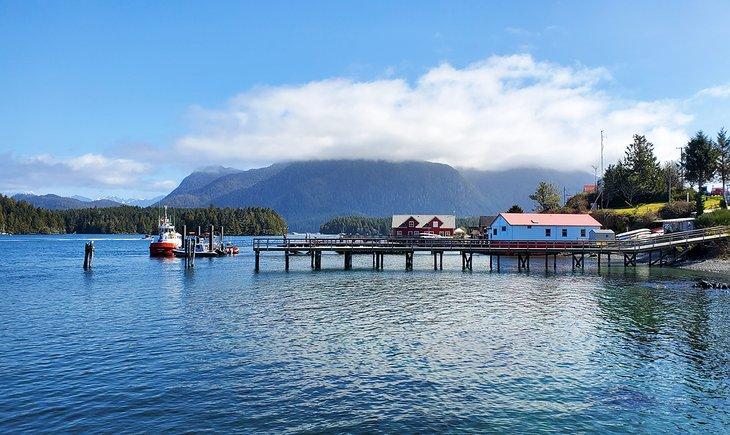 Uferpromenade in Tofino, Clayoquot Sound