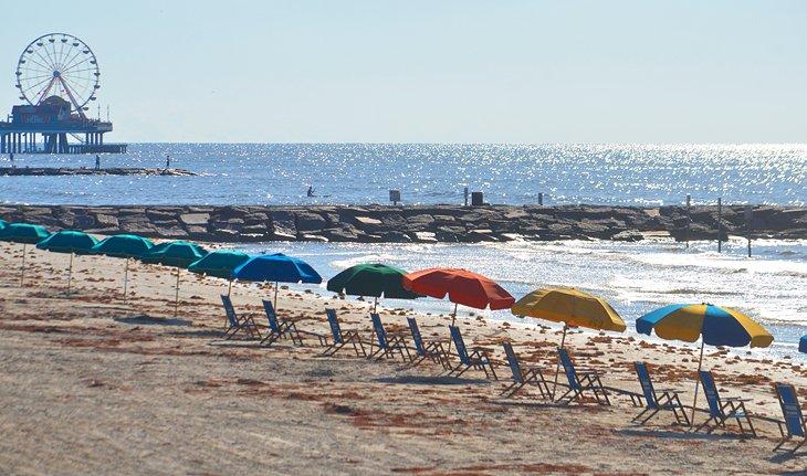 Plage et Pleasure Pier, Galveston
