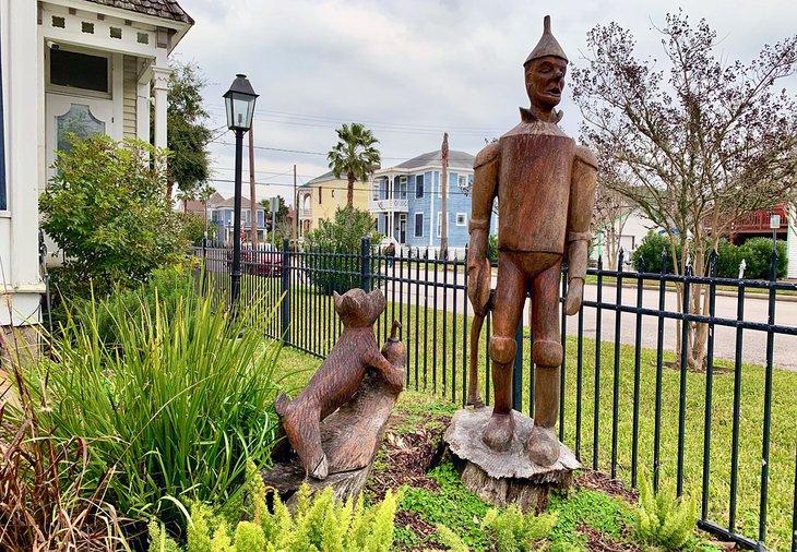 Visite de sculptures d'arbres à Galveston