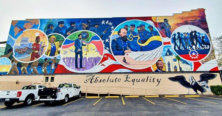 Mural d'égalité absolue sur le Freedom Walk
