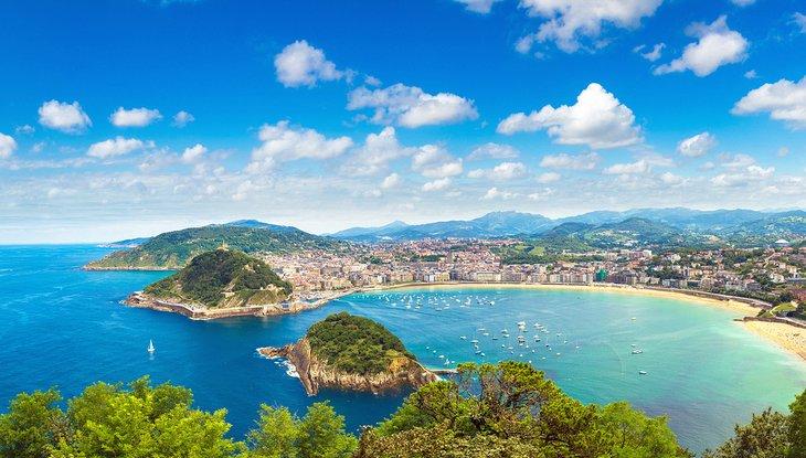 Vistas escénicas desde el Monte Igueldo