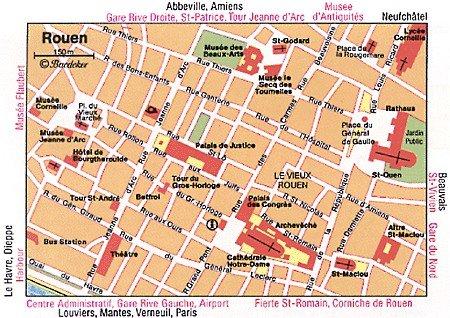 Mapa de Ruan - Atracciones Turísticas