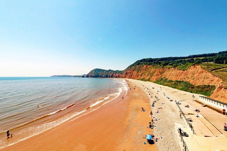 Plage de Jacob's Ladder à Sidmouth