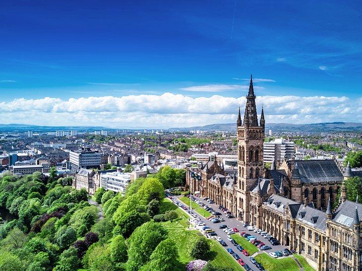 Parque alrededor de la ciudad de Glasgow