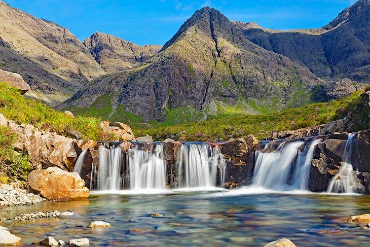 Cascadas de hadas en la Isla de Skye