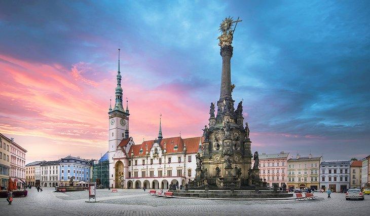 Olomouc, República Checa al atardecer