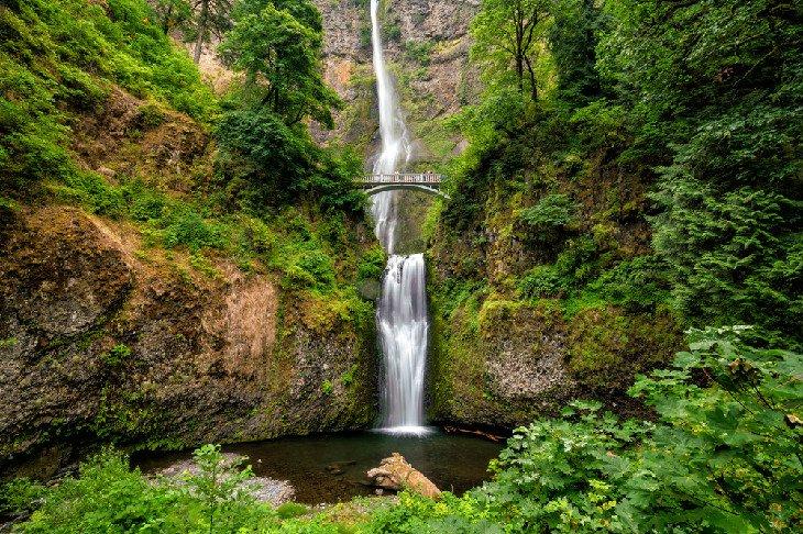 Benson Bridge und Multnomah Falls