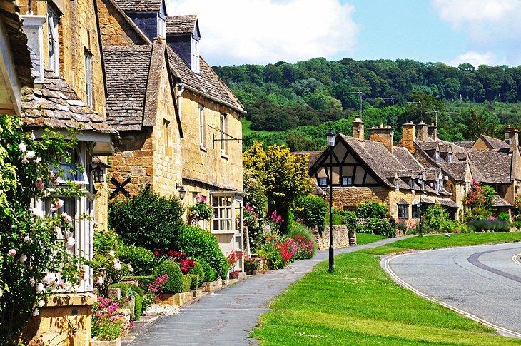 Hübsche Cottages in den Cotswolds