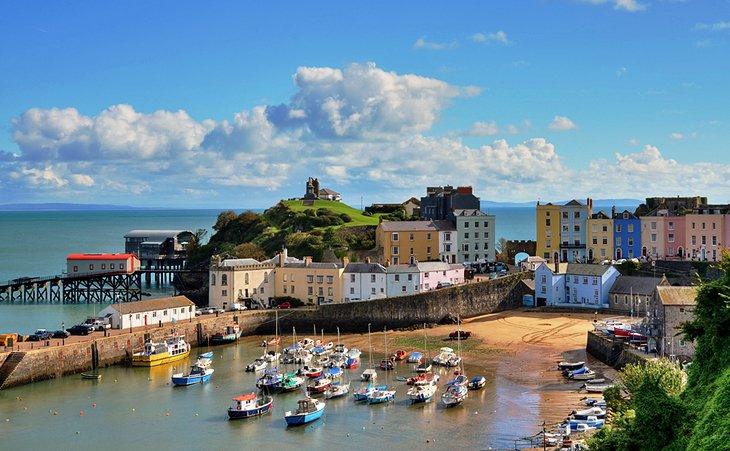 Der malerische Hafen von Tenby