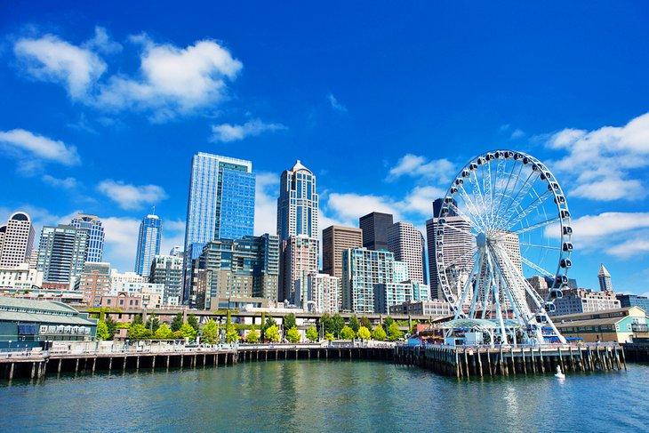 Riesenrad an der Seattle Waterfront