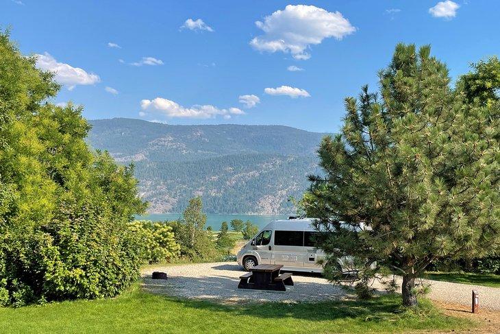 Camping au parc provincial de Kekuli Bay