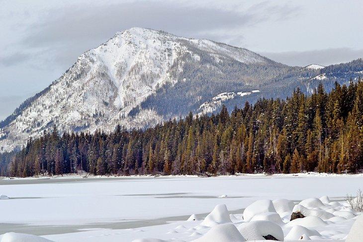 Lake Wenatchee en invierno