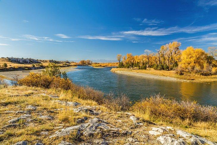 El Río Missouri en el Parque Estatal Missouri Headwaters