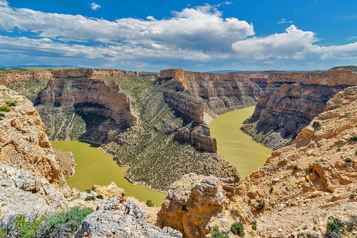 Aussichtspunkt über den Devil's Canyon im Bighorn Canyon Recreation Area