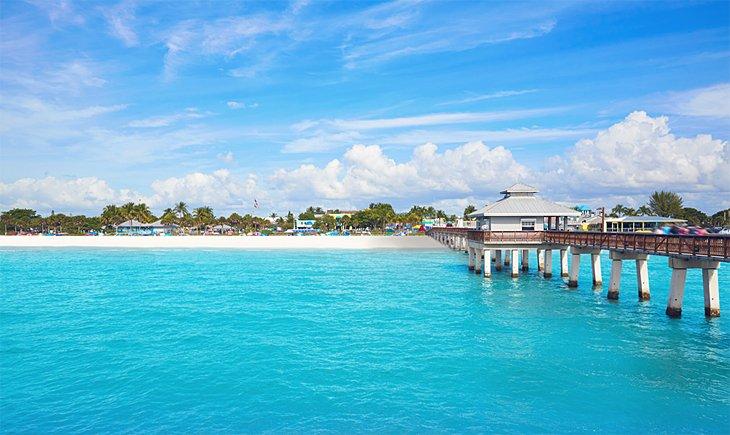 Jetée de pêche à Fort Myers Beach