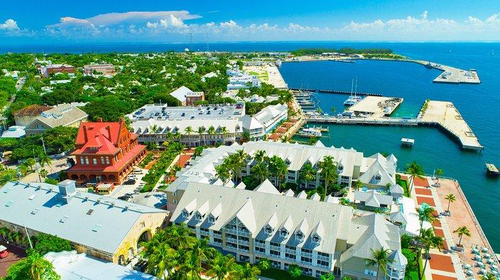 Vue aérienne de Key West