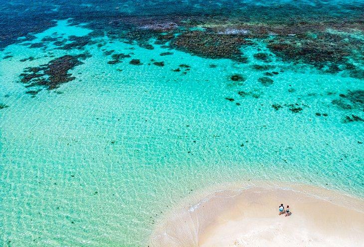 Photo aérienne de l'Île Mopion