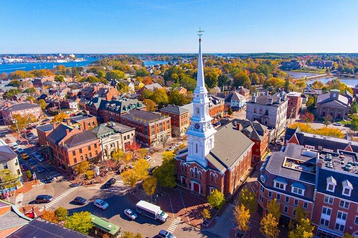 Luftansicht von Portsmouth, New Hampshire