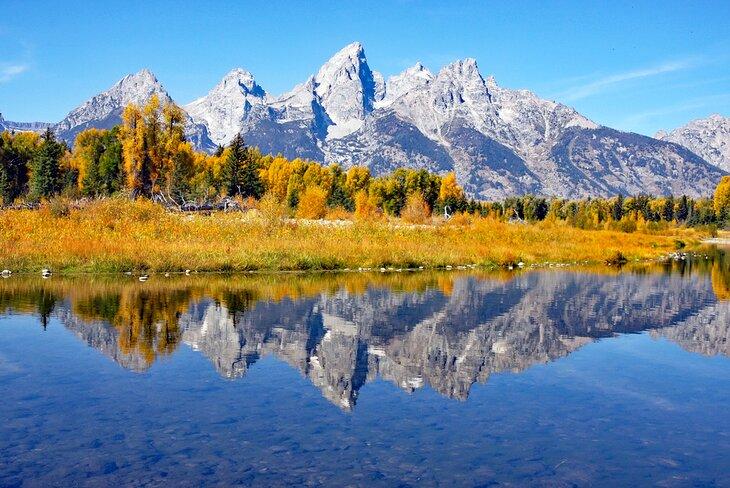 Septembre dans le Parc National de Grand Teton, Jackson Hole, Wyoming