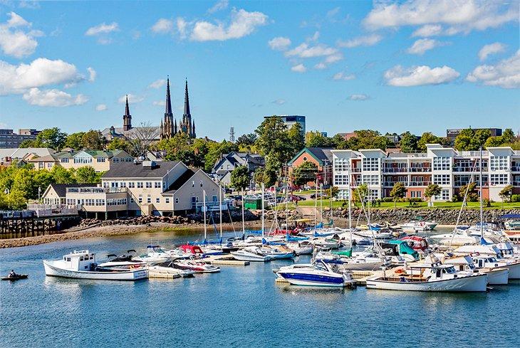 Port de Charlottetown sur l'île du Prince Édouard
