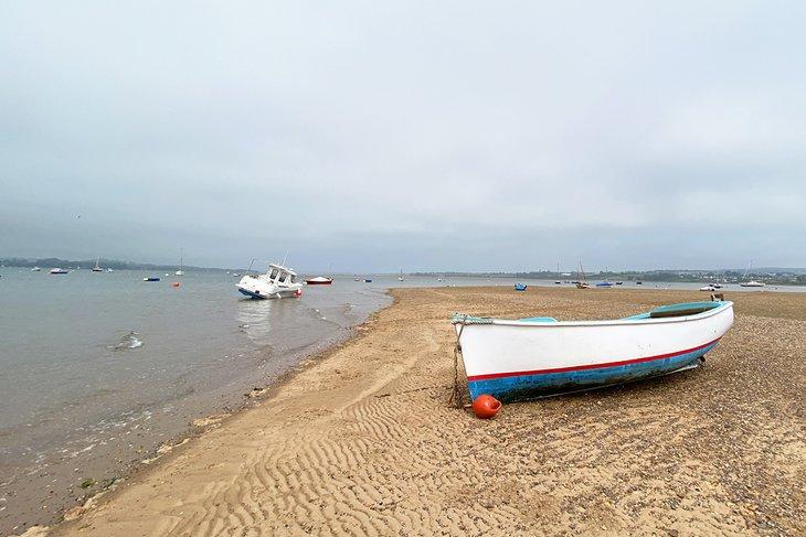 Boote am Fluss Exe