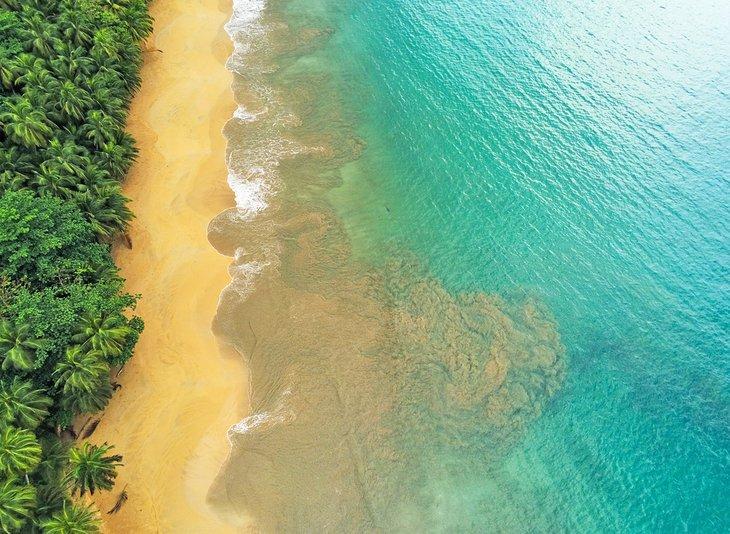 Vista aérea de la Playa Bom Bom